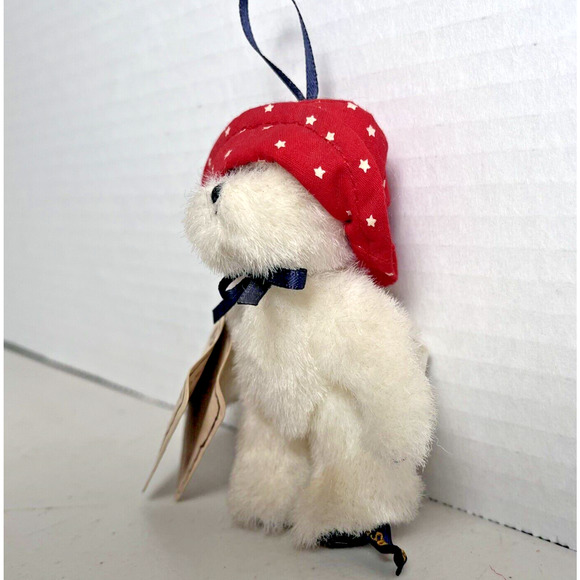 Boyds Bears Mini 4" Jane Plush Stuffed Animal Collectible Ornament Patriotic - Picture 8 of 11